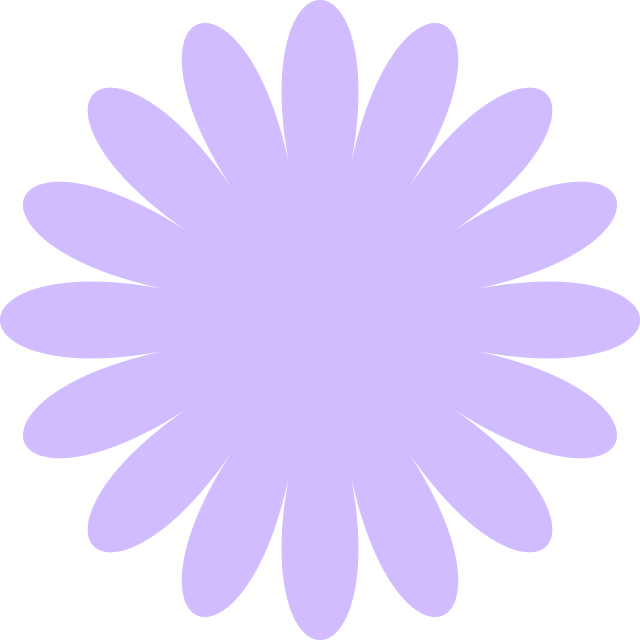 Decorative flower shape