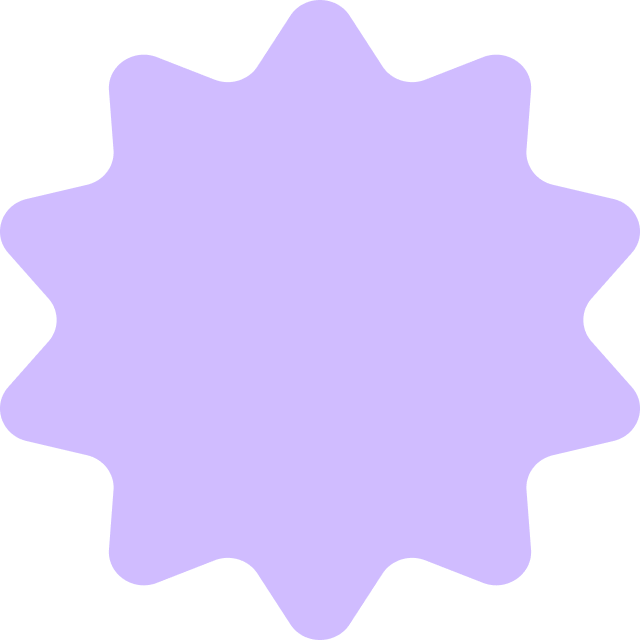 Decorative star shape
